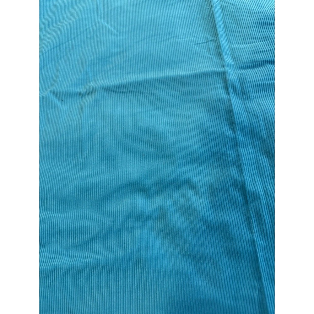 Turquoise Fine Wale Corduroy Fabric 57x44.5 Sewing Craft Apparel